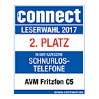 FRITZ!Fon C5: 2nd place in Connect readers' choice award